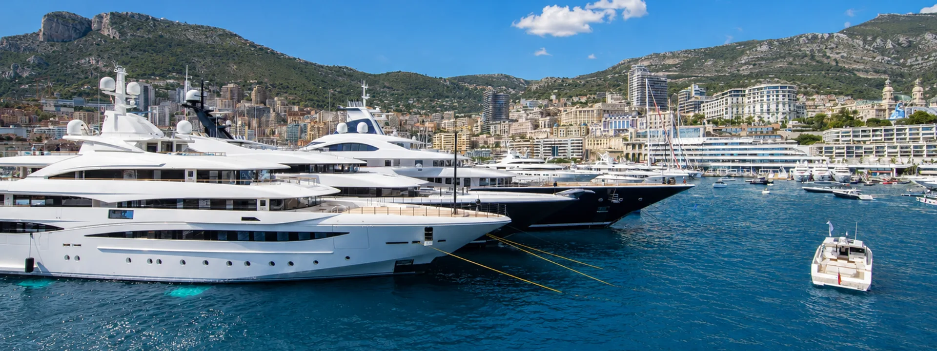 A Mediterranean marina at golden hour